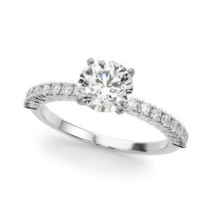 Single Row Engagement Ring