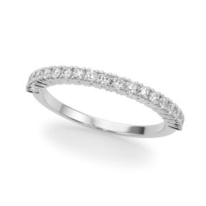 Straight Diamond Wedding Band