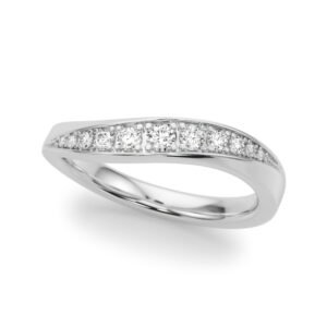 Contemporary Curved Wedding Band
