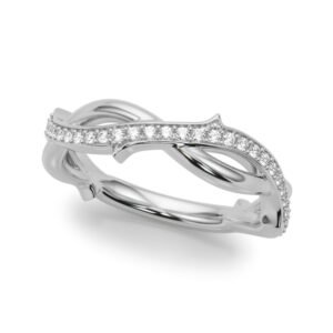 Twisting Thorn Wedding Band