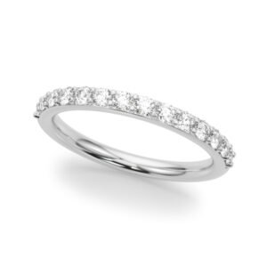 Straight Diamond Wedding Band
