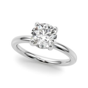 Solitaire Round Engagement Ring