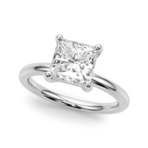 Solitaire Princess Cut Engagement Ring