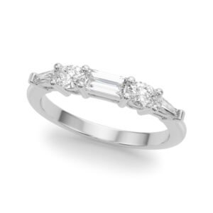 Baguette & Oval Wedding Band