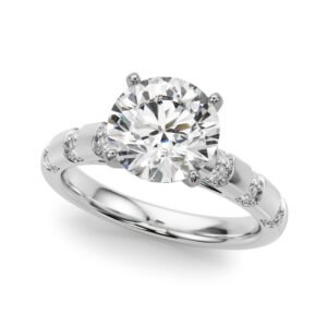 Contemporary Catherdral Engagement Ring