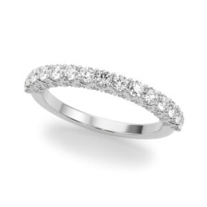 Straight Diamond Wedding Band