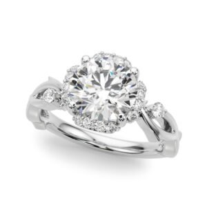 Twisted Shank Engagement Ring