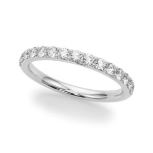 Shared Prong Wedding Band