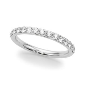 Shared Prong Wedding Band