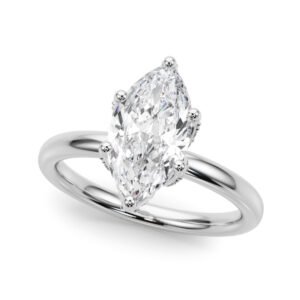 Floral Marquise Engagement Ring