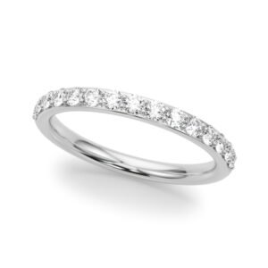 Shared Prong Wedding Band