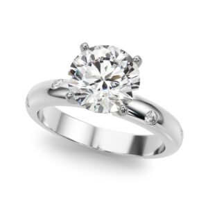 Burnish Set Solitaire Engagement Ring