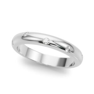 Burnish Set Wedding Band