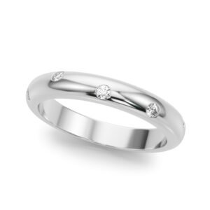 Burnish Set Wedding Band