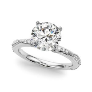 Twisting Contemporary Engagement Ring