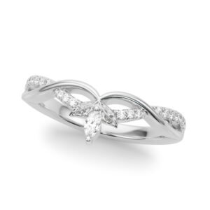 Twisting Nature-Inspired Wedding Band