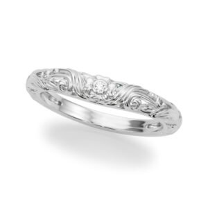 Vintage Inspired Floral Wedding Band