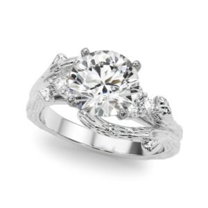 Nature-Inspired Bypass Engagement Ring