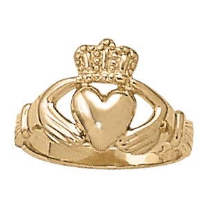 Religious Heart Love Irish Claddagh Celtic Ring
