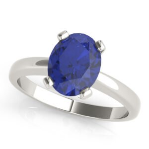 Solitaire Oval Color Ring