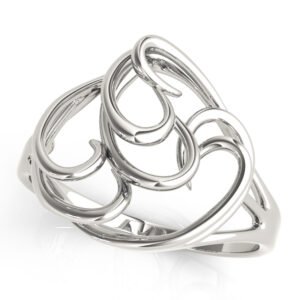Freeform Solitaire Engagement Ring