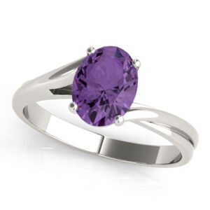 Solitaire Oval Color Rings