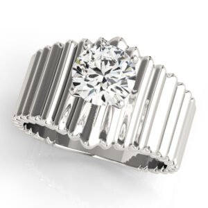 Solitaire Round Engagement Ring