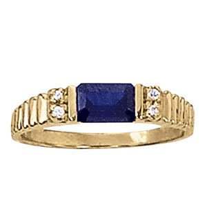 Emerald Shape Color Ring