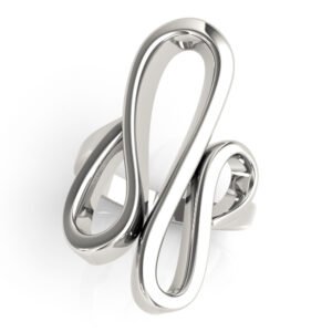 Swirl Freedom Symbol Engagement Rings
