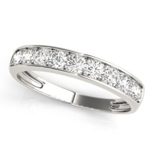 Channel Set Wedding Band