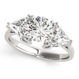 3-Stone Trillion Engagement Ring