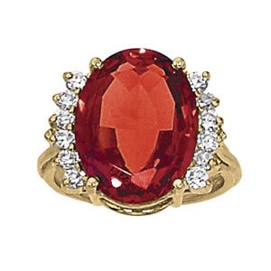 Oval Shape Color Ring