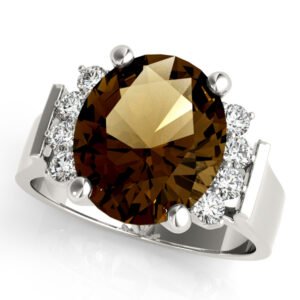 Solitaire Plus Oval Color Ring