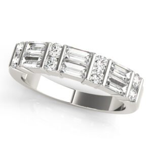 Bar Set Fancy Shape Baguette Wedding Bands