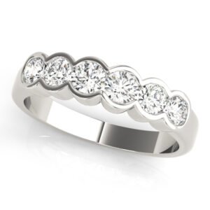 Bezel Set Wedding Band