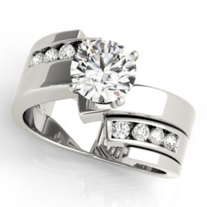 Bypass Channel Set Engagement Rings