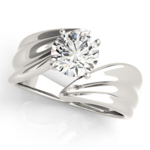 Bypass Solitaire Engagement Ring