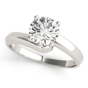 Bypass Solitaire Engagement Ring