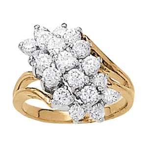Cluster Fashion Color Ring