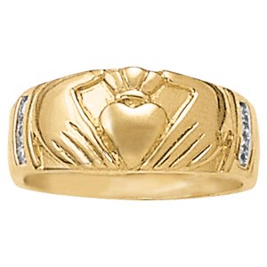 Religious Claddagh Color Ring