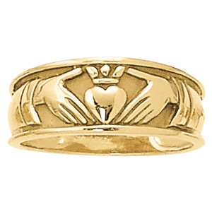 Religious Heart Love Irish Claddagh Celtic Ring
