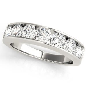 Channel Set Wedding Band