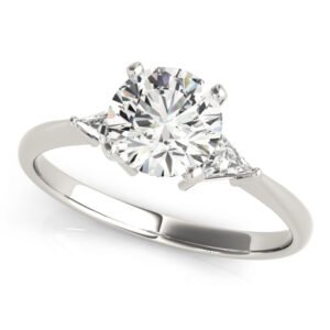 3-Stone Trillion Engagement Ring