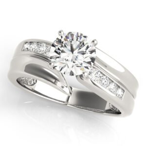 Channel Set Bypass Engagement Ring