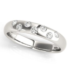 Bezel Set Wedding Band