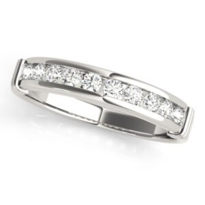 Channel Set Wedding Band