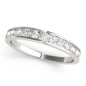 Channel Set Wedding Band