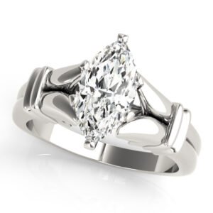 Solitaire Peghead Engagement Ring