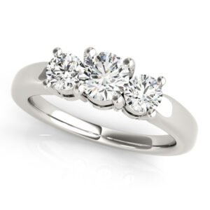 3-Stone Round Engagement Ring