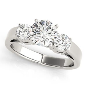 3-Stone Round Engagement Ring
